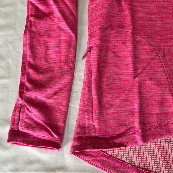 Ibkul Asymmetrical Zip PulloverTop in Hot Pink Size M - Picture 3 of 11
